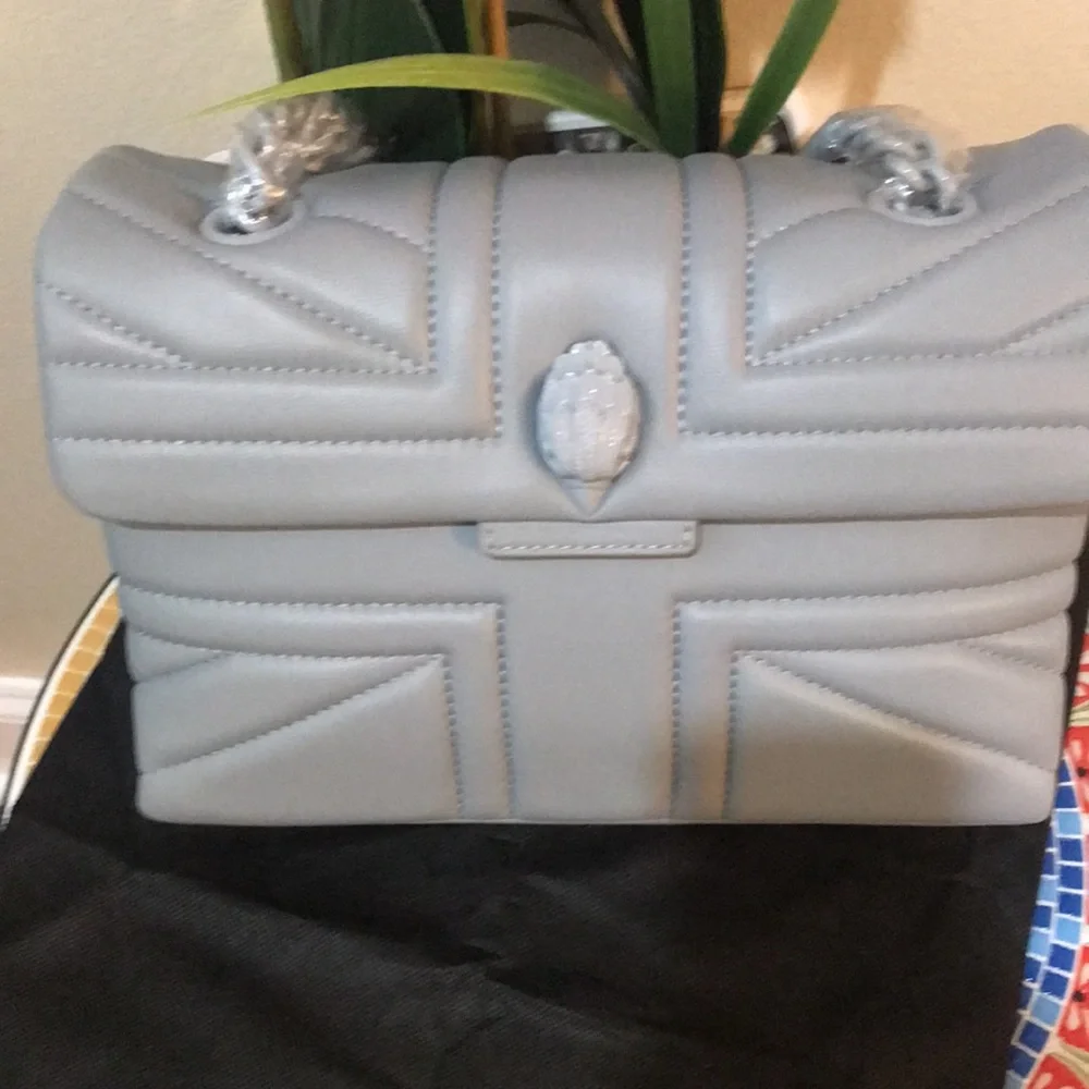 kurt Geiger London Kensington Leather Chain Strap Bag - Picture 4 of 17